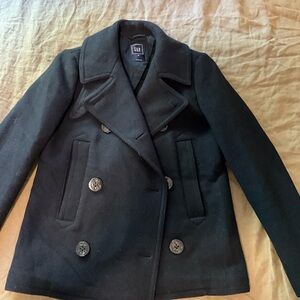 GAP Women's Black Peacoat XS Like New
